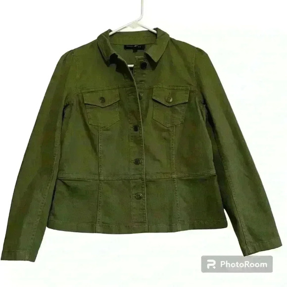 Talbots army green jacket. Women’s size Sp - Picture 1 of 10